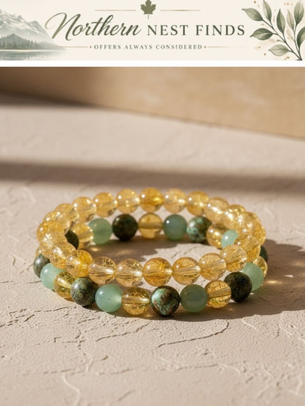 Handmade 8mm Natural Stone Beaded Bracelets Set Crystal Gemstone Jewelry